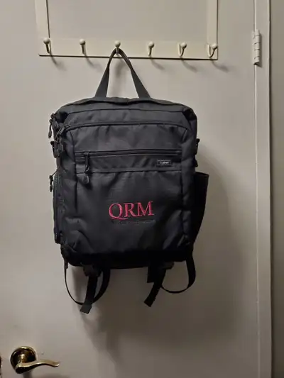 This is an L.L.Bean black laptop backpack, perfect for carrying your essentials. It is in condition,...