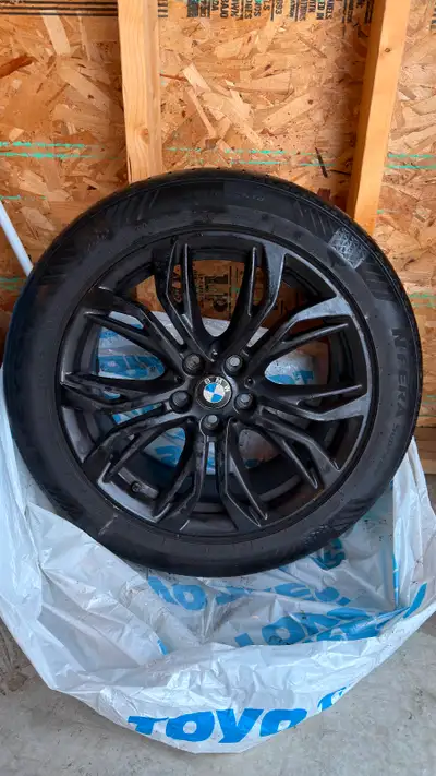 BMW X1 18” Black Rims with Summer Tires – Set of 4 – 225/50R18 Selling a complete set of 4 OEM black...