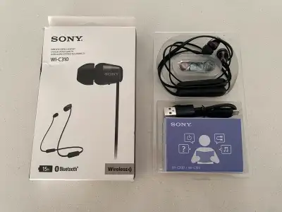 Sony WI-C310 Wireless Headset Headphones Brand New Smoke-free home **Will ship, please ask for quote
