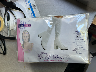 Secret Wishes White Go-Go Boots – New – Small, View more