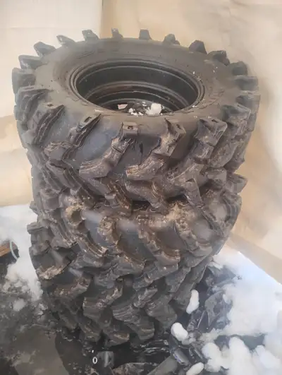 Out and back max sti , run flat tires in like new condition with rims off a Polaris Scrambler !! 160...