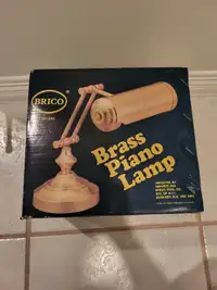 Brass Piano Lamp- Brico- BRAND NEW - $250