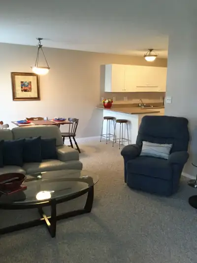 Beautifully furnished 2-bed, one bath street level condo on Rochdale Blvd. Available August 24/26. P...