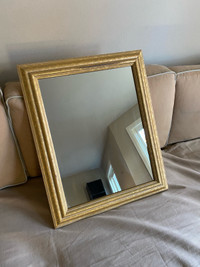 Gold Wood Mirror