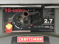 10”inch Table Saw Craftsman 