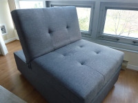 Folding Bed//Chair   Dark Grey