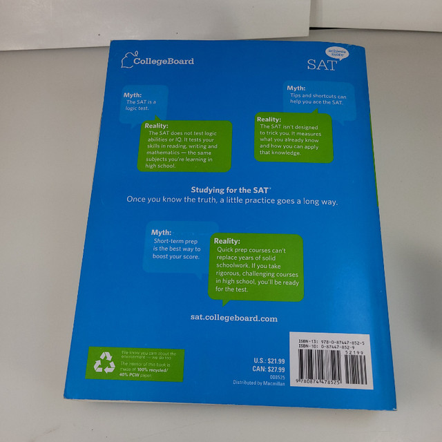 Official SAT (Scholastic Assessment Test) Study Guide in Textbooks in Leamington - Image 3