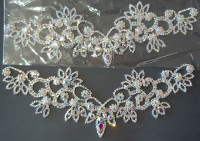 Crystal AB Glass Rhinestone Sew-on Necklace
