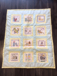 NEEDLEPOINT BABY QUILT  **** NEW -AMAZING DETAIL