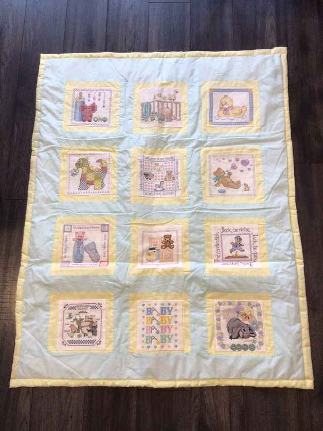 NEEDLEPOINT BABY QUILT  **** NEW -AMAZING DETAIL in Other in Muskoka
