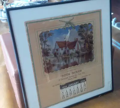 Framed Calendar: Eldon Ingram, Stratford, 1959, View more