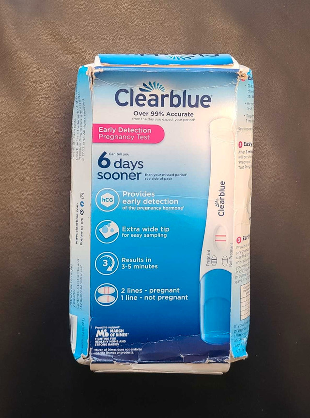 Clearblue Pregnancy Tests - 5 Pack in Other in City of Toronto