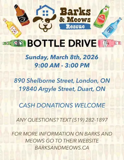 Bottle Drive for Barks and Meows Rescue, View more
