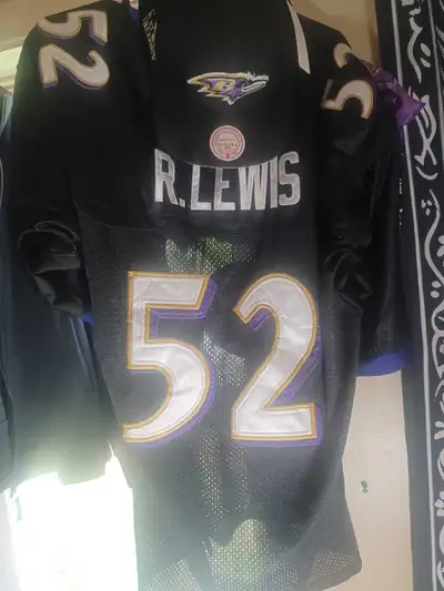 Brand new ravens snap back Ray Lewis size 50 jersey, View more