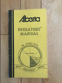 Vintage 1974 Alberta Operators Manual