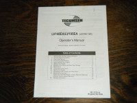 Tecumseh LV148EA/LV195EA Engine Operators Manual