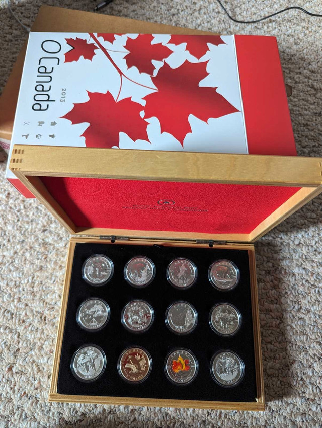 2013 O Canada 12 coin silver set in Arts & Collectibles in Calgary