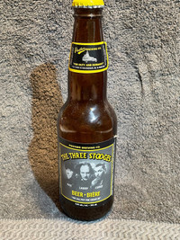 The Three Stooges Empty Collectible Beer Bottle 1998