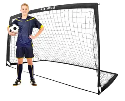 RUNBOW Soccer Net for Backyard, 9x5 FT Portable Foldable Soccer , View more