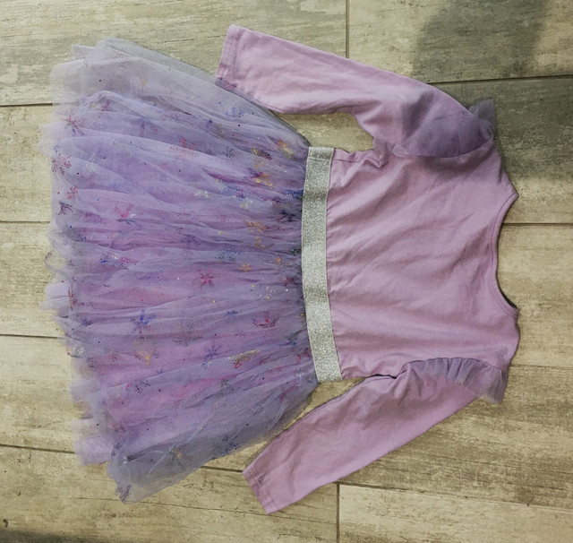 DXTON Kids 5-6 Y, Tutu Dress, Long Sleeve Winter Party, Purple in Kids & Youth in City of Toronto - Image 3
