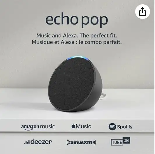 Amazon Echo Pop (Charcoal or Chalk) - Brand new in sealed box in General Electronics in Kingston - Image 6
