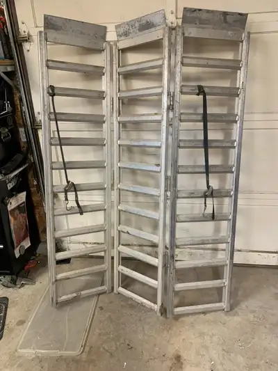 Used aluminum ramps, like new condition Fulton 1200 lb capacity