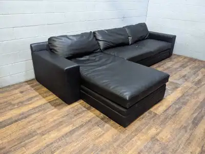 Massive black sectional. FREE DELIVERY, View more
