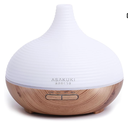 New, ASAKUKI 300ML Essential Oil Diffuser