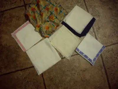 HANKIES SOME HAND PAINTED, View more