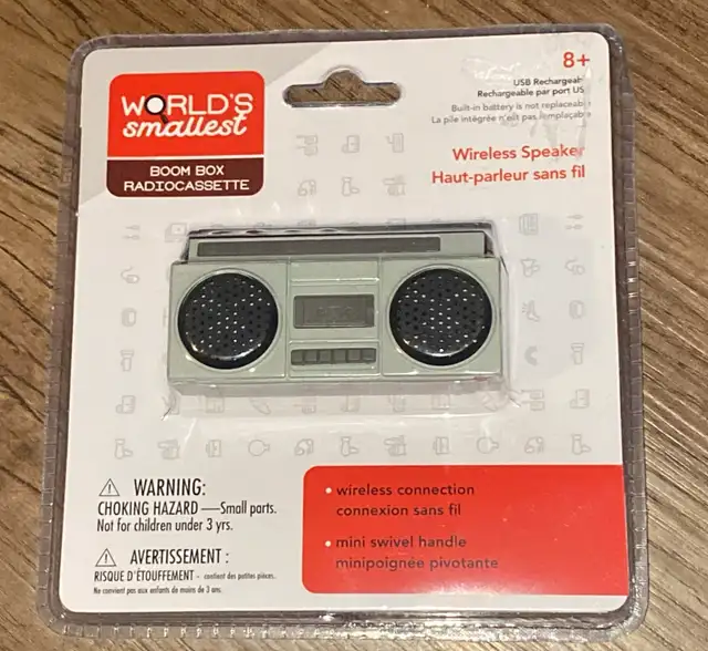  World’s smallest boombox Bluetooth speaker62863728130177126