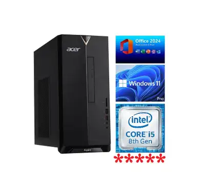 ACER i5-8500, 16GB RAM, SSD 256GB +HD1TB, USB-C, WiFi, HDMI:215$, View more
