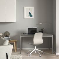 IKEA TOMMARYD Table, grey, 130x70 cm Office Dining Table