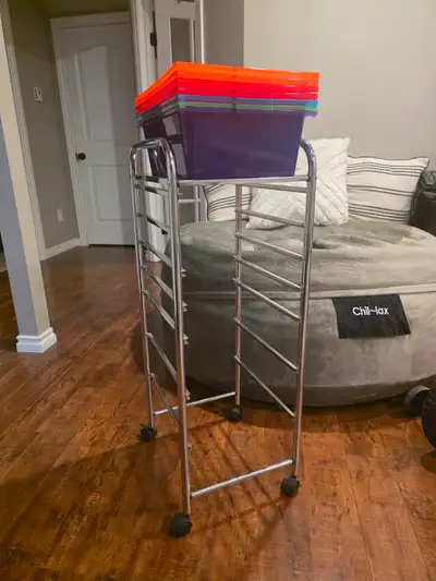 multi-drawer rolling storage cart, View more
