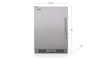 Sub Zero 24" under counter fridge, stainless steel door, or can
