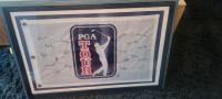 PGA Tour Flag With Stitched Signatures