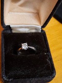 Engagement diamond Ring and wedding band