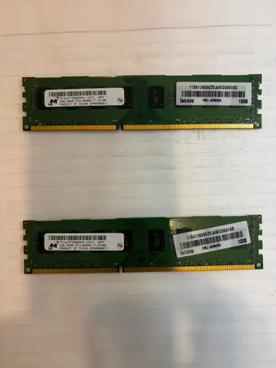 2GB x2 PC Ram Lenonovo, View more