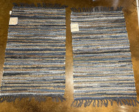 24” x 45” jute, accent rug, two available