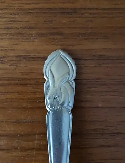 Vintage Child's Easter Bunny Spoon - Holland GERO Zilmeta Kids, View more