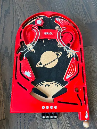 Reduced! Fun Wooden Brio Tabletop Pinball Toy, View more
