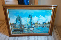 Large Framed Canvas/Painting - Marine Theme