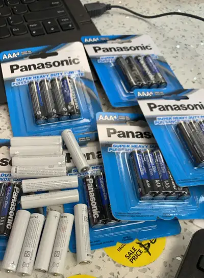 Panasonic AAA Batteries 4-Pack | Only $2, View more