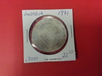 1971  Austria 50 Schilling  coin