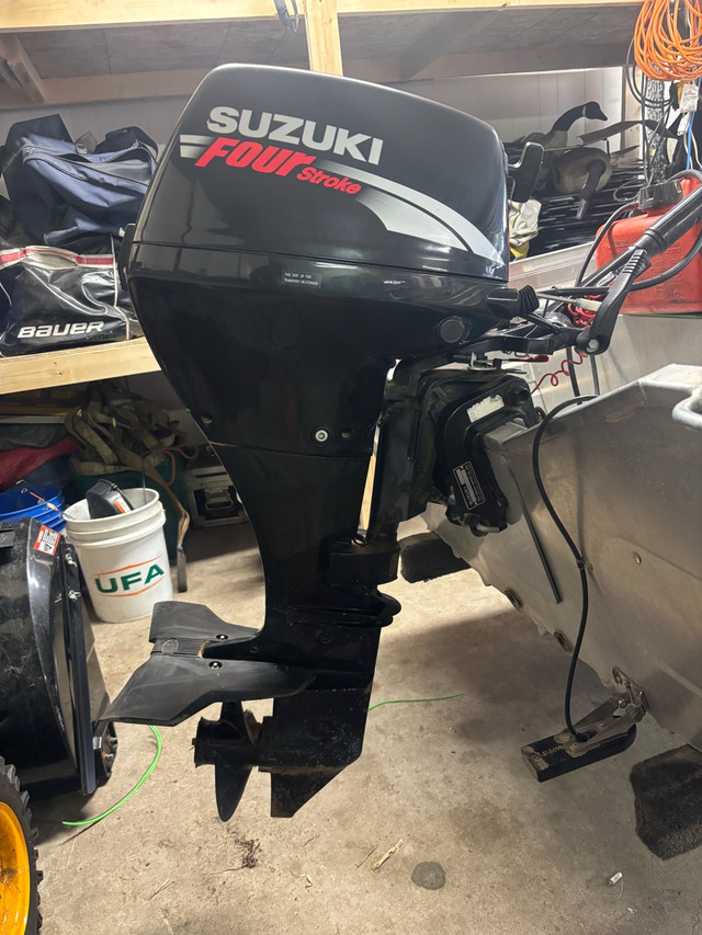 Suzuki 15 hp outboard in Powerboats & Motorboats in Strathcona County - Image 3