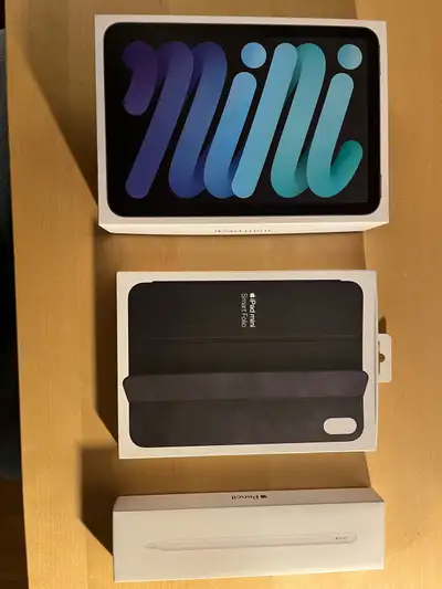 iPad mini 6 256GB + Apple Pencil + Smart Folio, View more