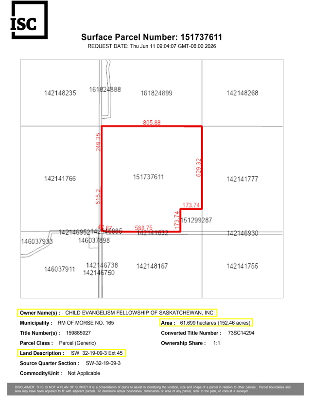 LAND TENDER:  RM of Morse #165 - 5km N of Gouldtown, SK in Land for Sale in Swift Current - Image 8
