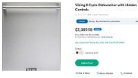 Viking Dishwasher - brand new in box