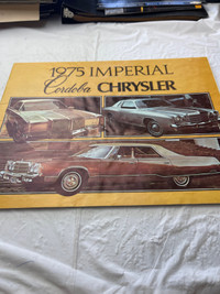 VINTAGE 1975 IMPERIAL /CORDOBA/CHRYSLER SALES BROCHURE # M1826