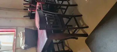 Free 8 seater dinning table set with lazy susan., View more