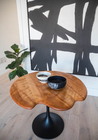 Round Dining Table, sculptural and modern